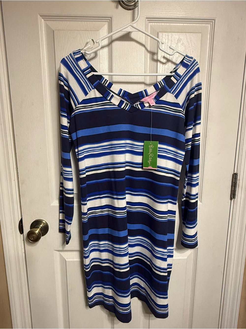 Lilly Pulitzer Suzanna Jungley Stripe Horizontal Long Sleeve Dress
